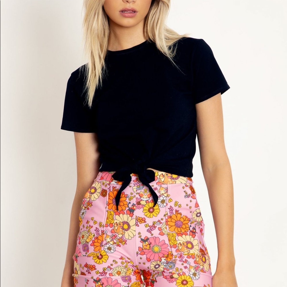 Fire type floral Pokémon shorts